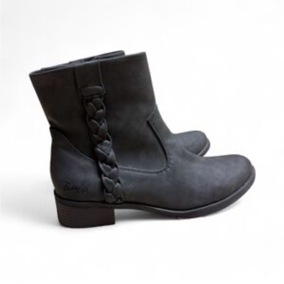 Blowfish Shoes - Blowfish Gray Braided Chelsea Ankle Boots